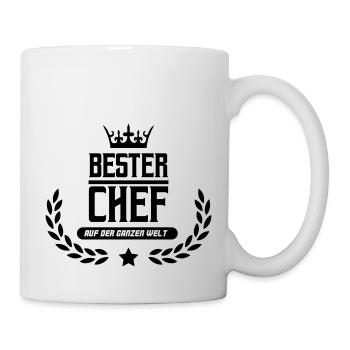 bester chef der welt - Tasse - Weiß - Rechts