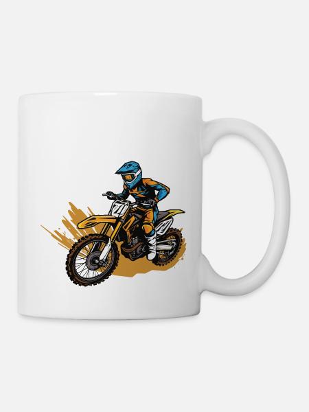 Motocross Sport - Tasse - Weiß