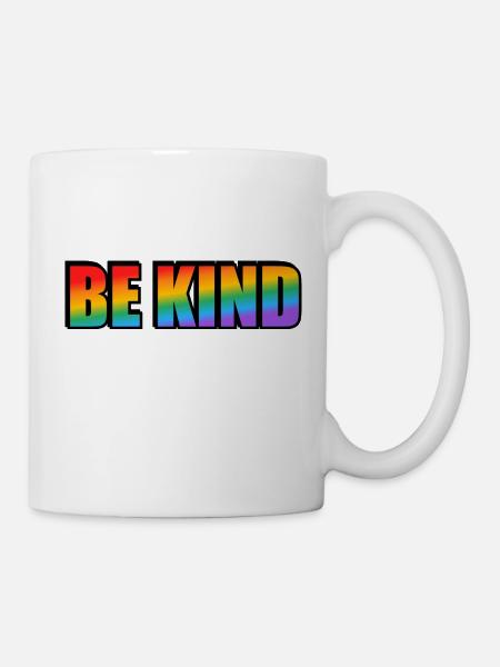 Be kind rainbow - Mug - white
