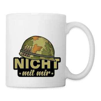 Peace Anti-War Saying - Not With Me - Mug - white - Right