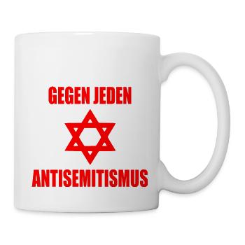 gegen jeden antisemitismus - Tasse - Weiß - Rechts