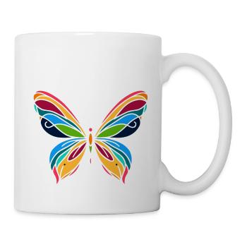 Papillon - Mug blanc - blanc - Droite