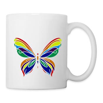 Papillon - Mug blanc - blanc - Droite