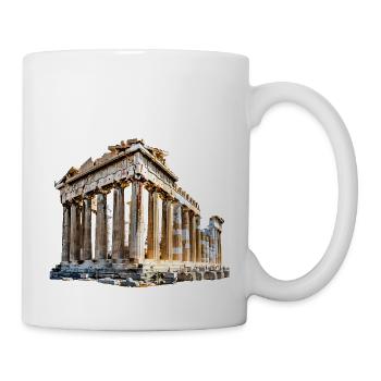 Wahrzeichen aus Griechenland - Tasse - Weiß - Rechts