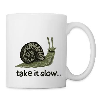Schneck (Take it slow) - Mug - white - Right