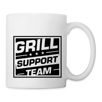 Grill Support Team Grillen Spruch - Tasse - Weiß - Rechts
