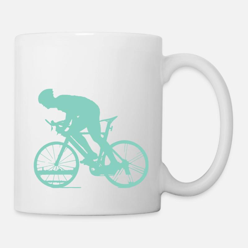 Cycling - Turquoise - Tasse - Weiß