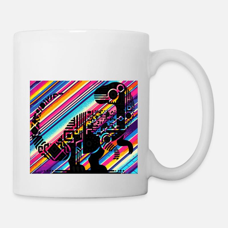 Dino - Tasse - Weiß