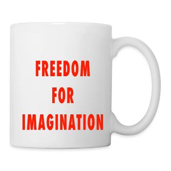 Freedom for imagination - Mug - white - Right