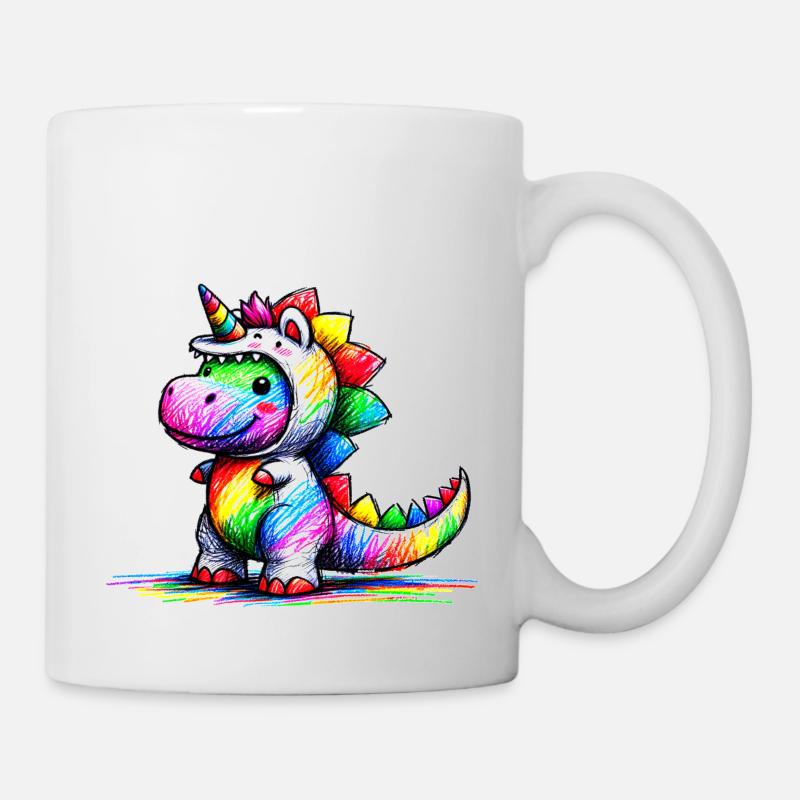 Licorne Dino - Mug blanc - blanc
