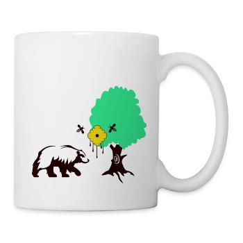 bär honig - Tasse - Weiß - Rechts