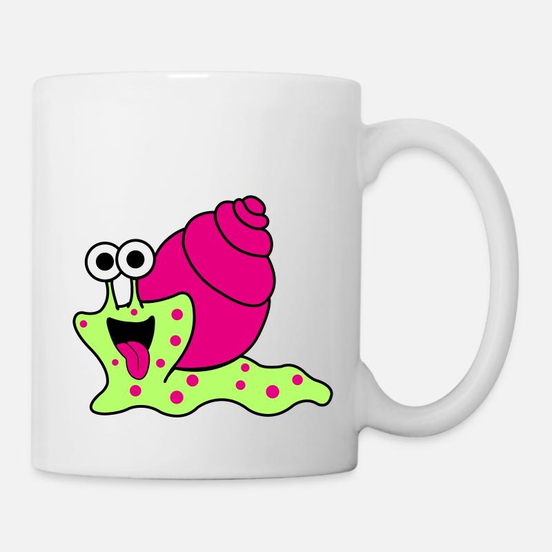 Escargot Drôle - Mug blanc - blanc