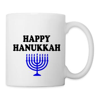 HAPPY HANUKKAH - Tasse - Weiß - Rechts