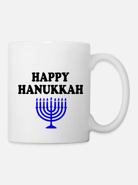 HAPPY HANUKKAH - Tasse - Weiß