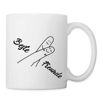 beste freunde - Tasse - Weiß - Rechts