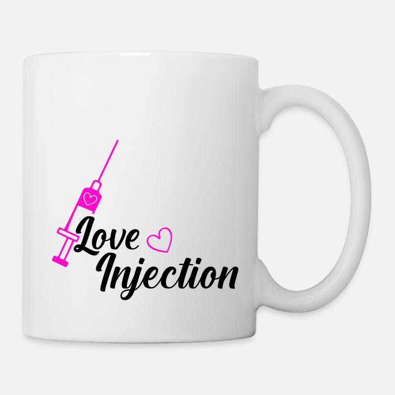 love injection - Tasse - Weiß