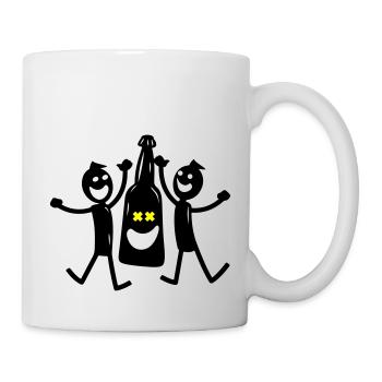 Jga Junggesellenabschied Bier Geburtstag - Tasse - Weiß - Rechts