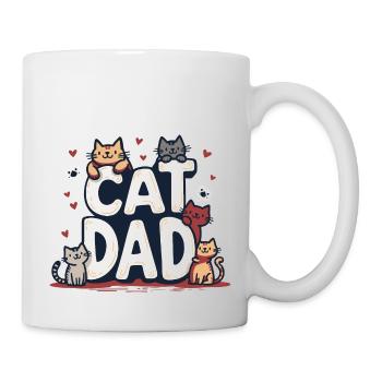 CAT DAD - Mug - white - Right