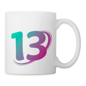Number 13 multicolor - Mug - white - Right