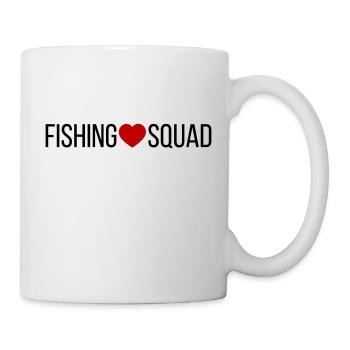 Cœur d’escouade de pêche - Mug blanc - blanc - Droite