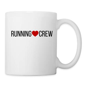 Cœur de l’équipe de course - Mug blanc - blanc - Droite