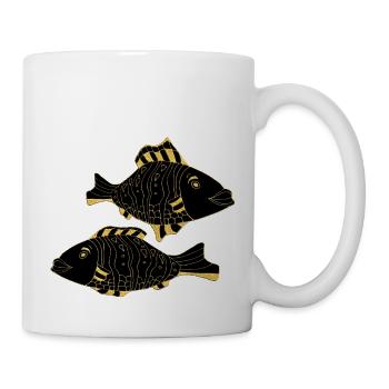 Poissons - Mug blanc - blanc - Droite