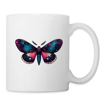 Night Sky Moth - Cosmic Celestial Nebula Space - Mug - white - Right