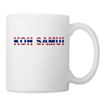 Koh Samui Thailand Flag T-Shirt Minimaliste - Mug blanc - blanc - Droite
