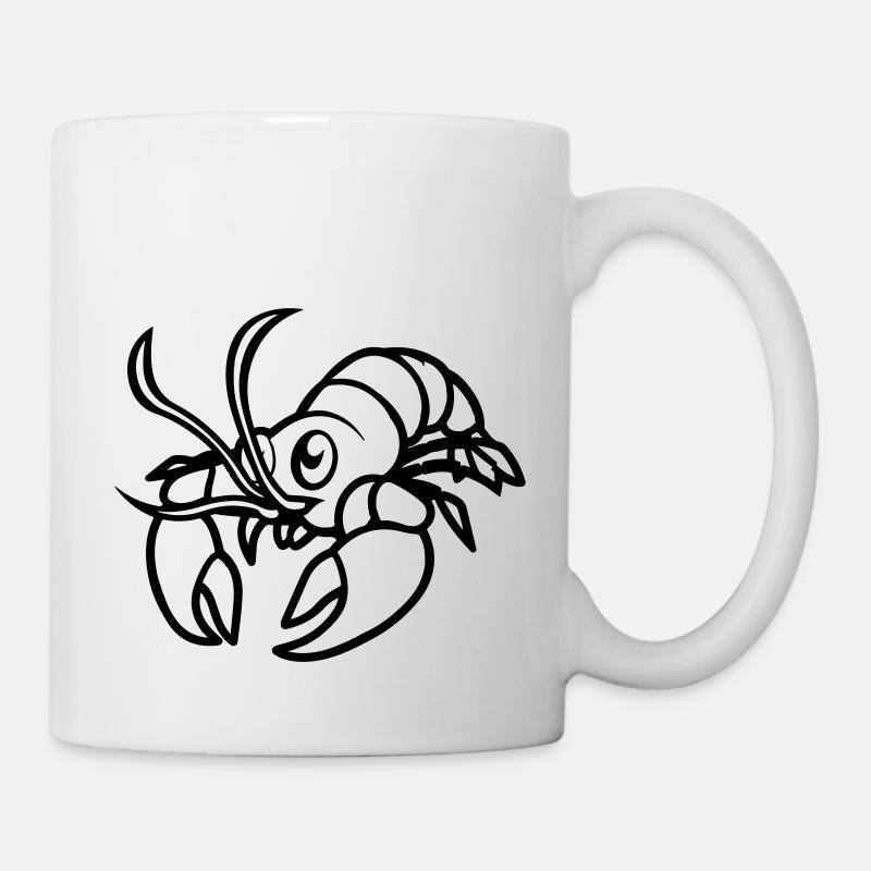 Homard Bande dessinée - Mug blanc - blanc