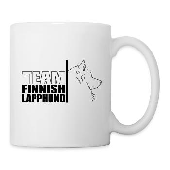 TEAM Finnish Lapphund Hund Hunde Wilsigns - Tasse - Weiß - Rechts