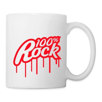 100% Percent Musique Rock Timbre Graffiti Drops - Mug blanc - blanc - Droite