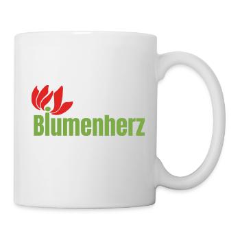 Final Logo Blumen - Tasse - Weiß - Rechts