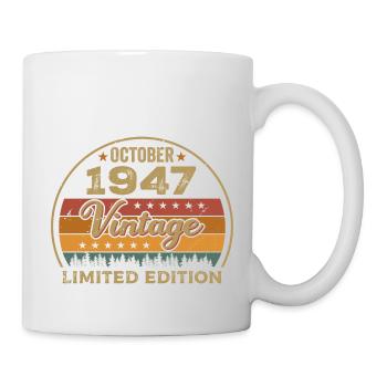 Millésime Octobre 1947 Cadeau d’anniversaire - 1947 - Mug blanc - blanc - Droite