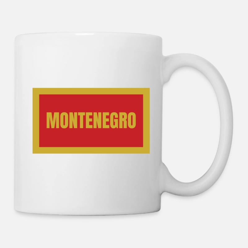 Montenegro Flag - Mug - white