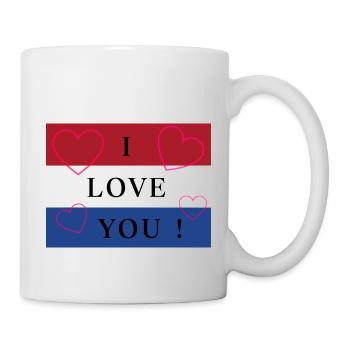 Holland / Netherlands / Pays-Bas Flag / Drapeau - Mug - white - Right