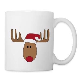 Great design with reindeer for Christmas - Mug - white - Right