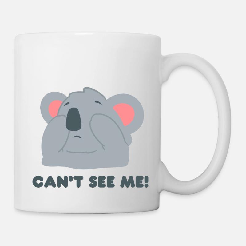 Koala Design "CAN ́T SEE ME" - Mug - white