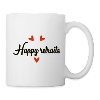 RETIREMENT. RETIREMENT. RETIRED. HAPPY RETIREMENT - Mug - white - Right