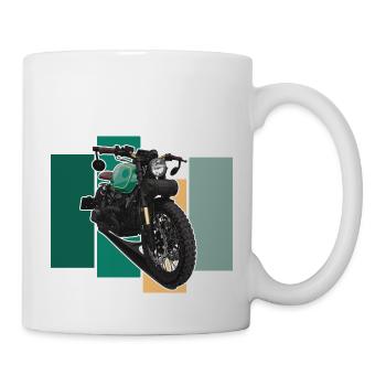 Bobber // Custom // Motorcycle - Mug - white - Right