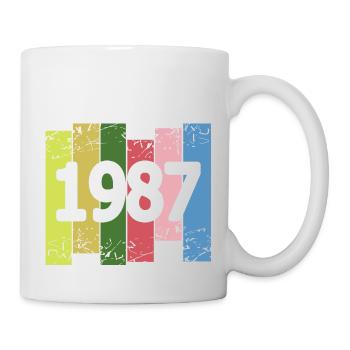 Lustig 1987 - Mug blanc - blanc - Droite