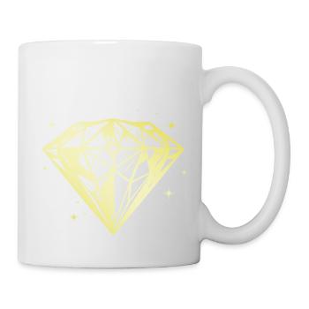Diamant Juwel Gold Silhouette - Tasse - Weiß - Rechts