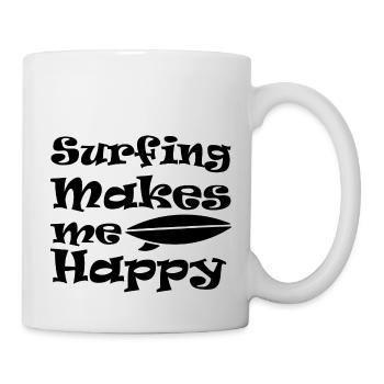 Surfing Surfboard Surfer Wassersport - Tasse - Weiß - Rechts