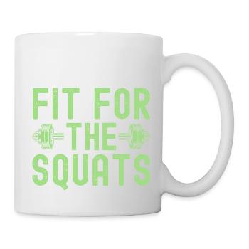 Fitness Fanatics Fit For The Squats Calisthenics - Mug - white - Right