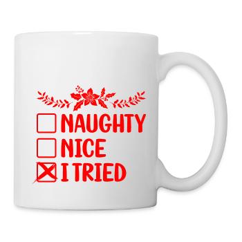 Vilain Sympa J’ai essayé - Mug blanc - blanc - Droite
