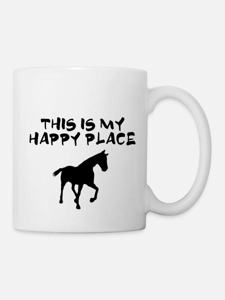 Sport équestre Dressage Saut d’obstacles - Mug blanc - blanc