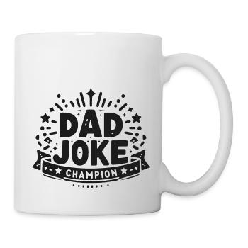 Champion de la blague de papa - Mug blanc - blanc - Droite