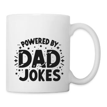 Propulsé par Dad Jokes - Mug blanc - blanc - Droite