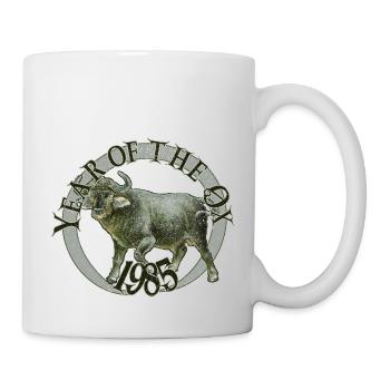 Année du Buffle – 1985 Force et endurance - Mug blanc - blanc - Droite
