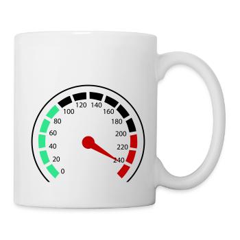 Tacho - Tasse - Weiß - Rechts
