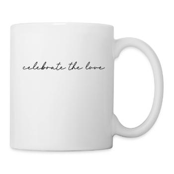 celebrate the love - Tasse - Weiß - Rechts
